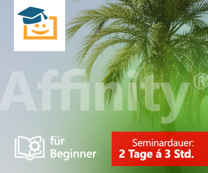 Online-Seminar Affinity für Beginner, 2x 3 Stunden