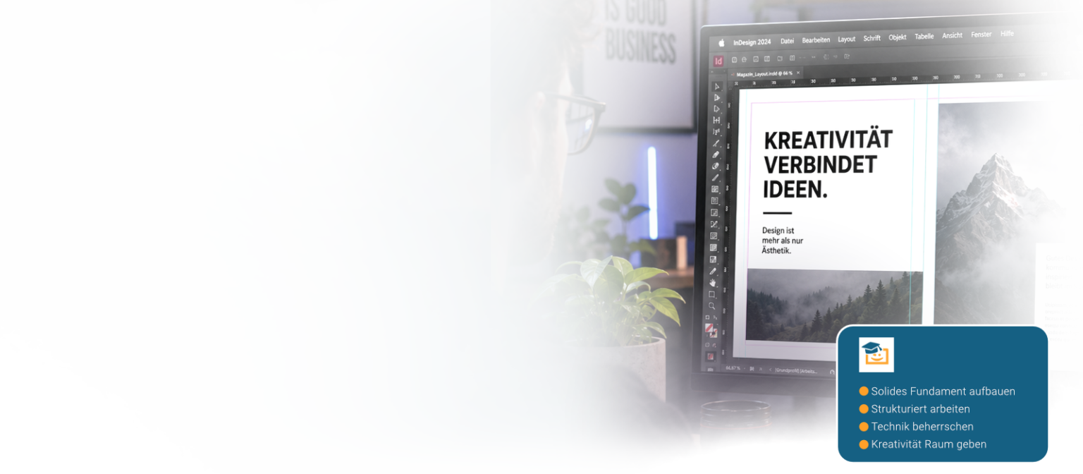 Online-Seminar Adobe Indesign für Beginner, 2x 3 Stunden